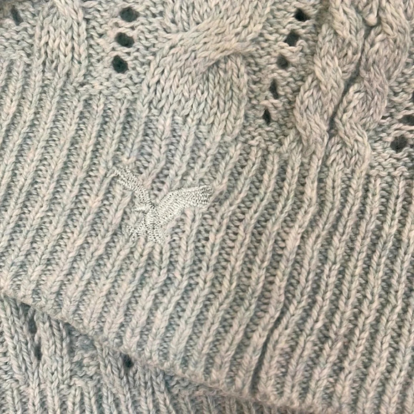 Women’s light turquoise colored sweater M - Picture 5 of 6